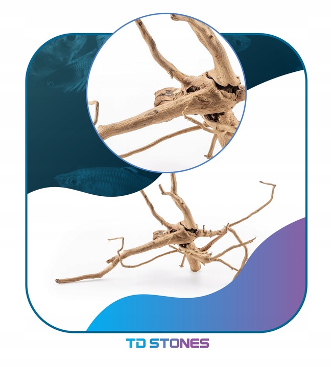 KORZEŃ DO AKWARIUM Red Moor Wood M 30cm OKAZY PREMIUM