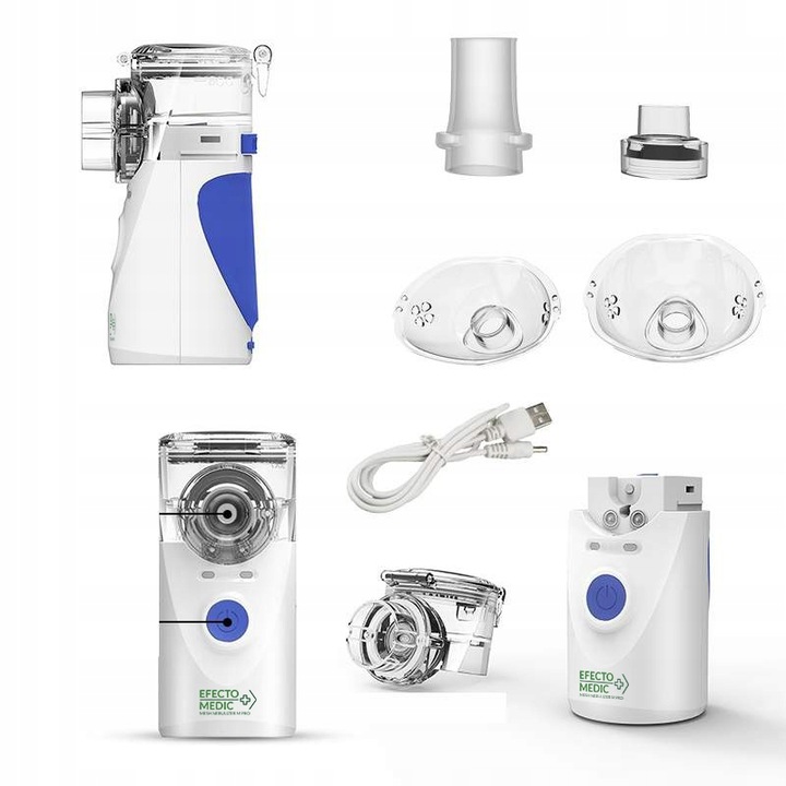 INHALATOR NEBULIZATOR Siateczkowy DLA DZIECI DOROSŁYCH przenośny CICHY MPRO