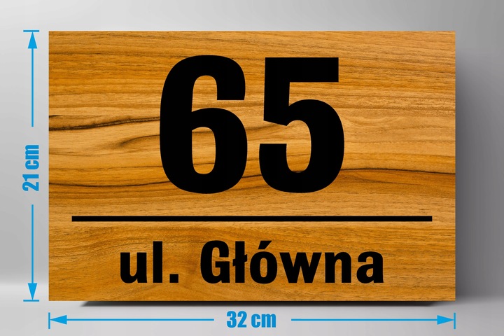 Tabliczka Tablica ADRESOWA ALUMINIOWA Numer domu