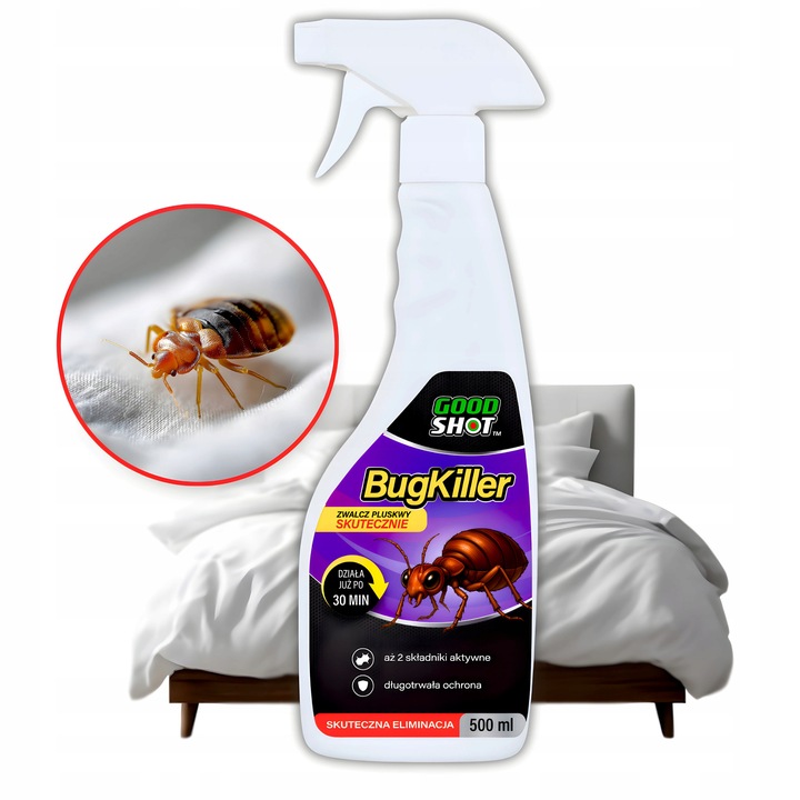 Zabójczy Preparat na Pluskwy Płyn 500ml Środek na Pluskwy BugKiller