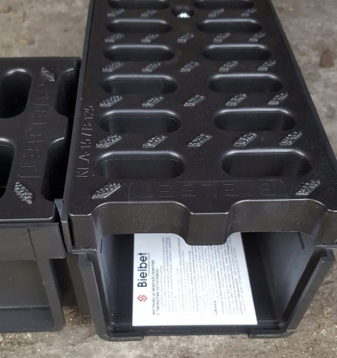 ODWODNIENIE LINIOWE Korytko plastik/plastik h55 B125 (12,5 tony)