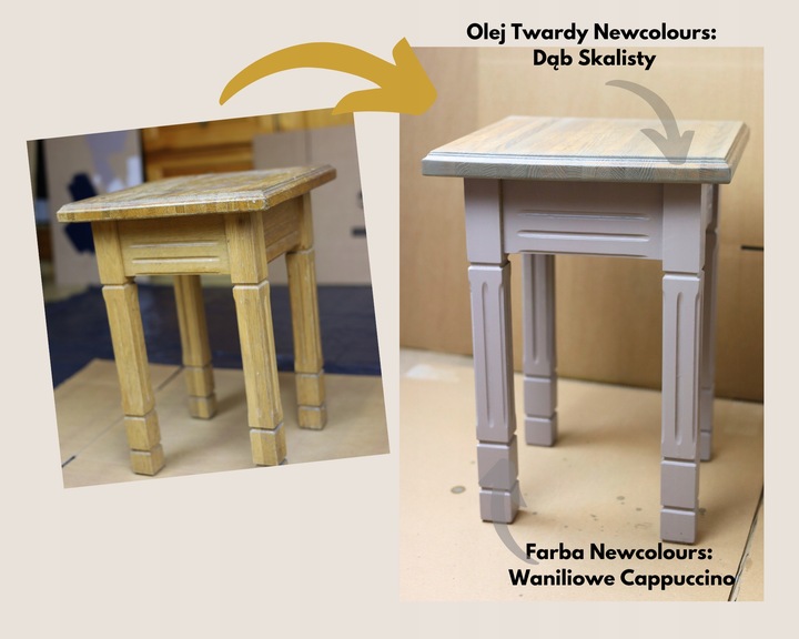 Farba do mebli Newcolours - Waniliowe Cappucciono 200ml