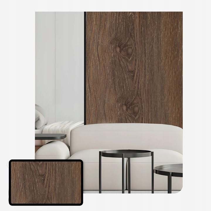 Okleina Meblowa Samoprzylepna 60x200cm Blat Drzwi Gruba Struktura