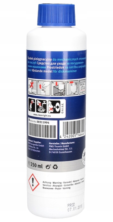 Środek czyszczący Dishwasher Care do zmywarki Bosch, Siemens (250 ml)