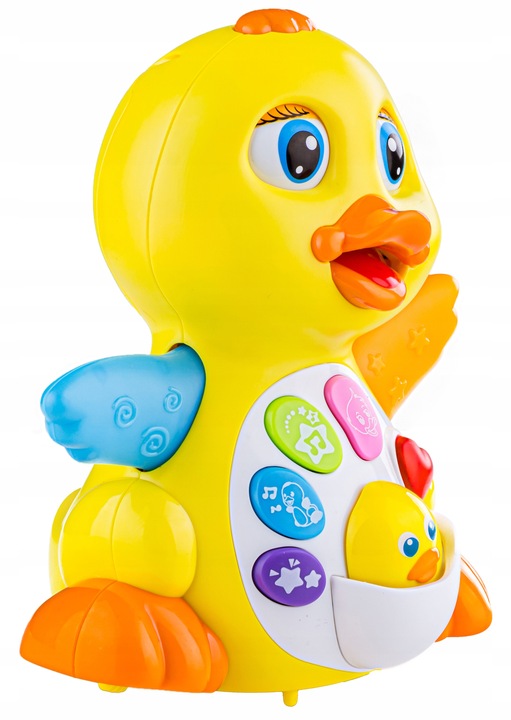 HOLA Interaktywna tańcząca kaczka śpiewa tańczy światło dźwięk