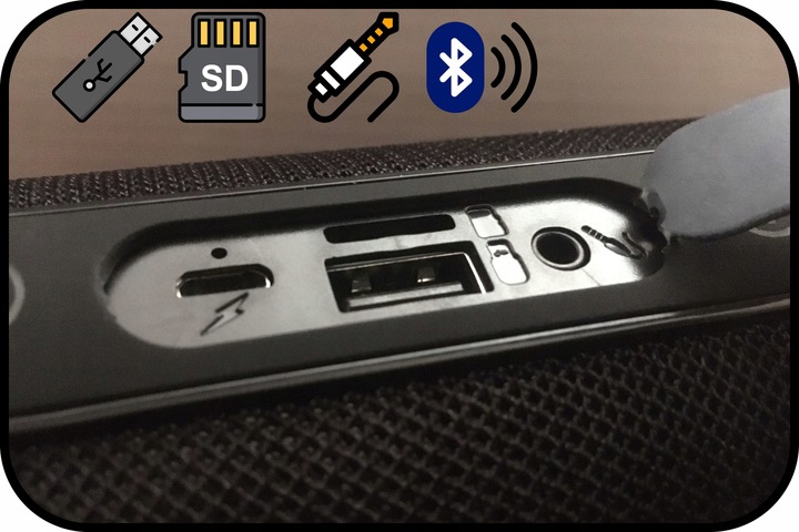 MOCNY GŁOŚNIK BLUETOOTH USB SD PRZENOŚNY BEZPRZEWODOWY RADIO WIEŻA