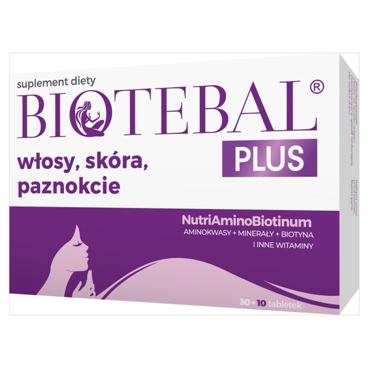 BIOTEBAL PLUS WŁOSY SKÓRA PAZNOKCIE 30 + 10 TABLETEK