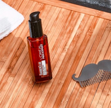 Zestaw Loreal Men Expert Barber Club Żel 3W1 (Broda,Twarz,Włosy) + Olejek