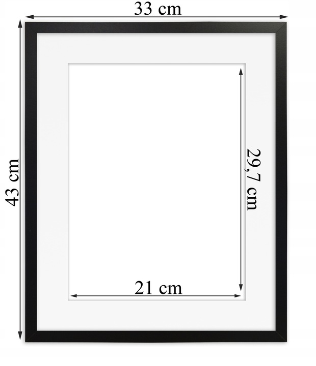 Italia Ramka 30x40 na zdjęcie z passe partout A4 21x29,7 cm różne