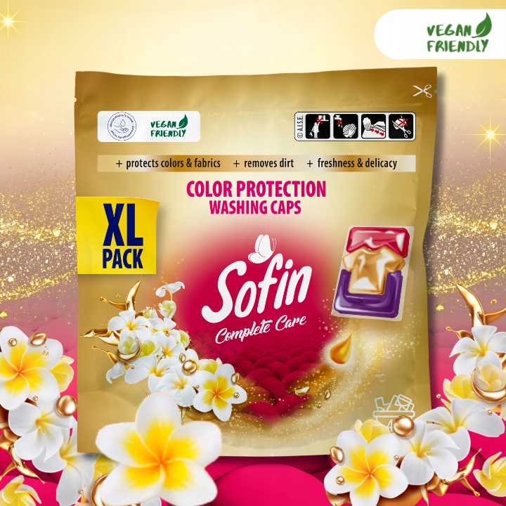 Sofin Kapsułki do Prania Kolorowych Tkanin Color Ochrona Kolorów XL 42szt