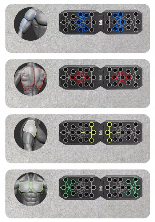 DESKA DO POMPEK PLATFORMA DO ĆWICZEŃ UCHWYTY WIELOFUNKCYJNA PUSH UP