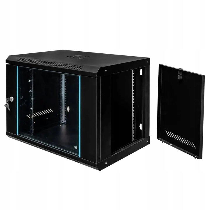 SZAFA RACK 19" 9U Wisząca Serwerowa Instalacyjna 400 mm Otwierane Boki