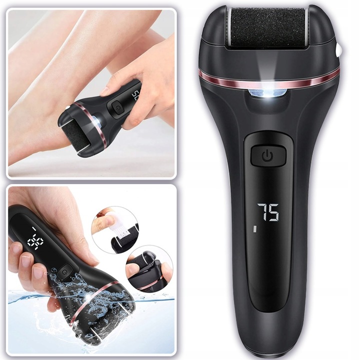 PILNIK ELETRYCZNY DO STÓP PIĘT FREZARKA TARKA USB + 6 NASADEK +