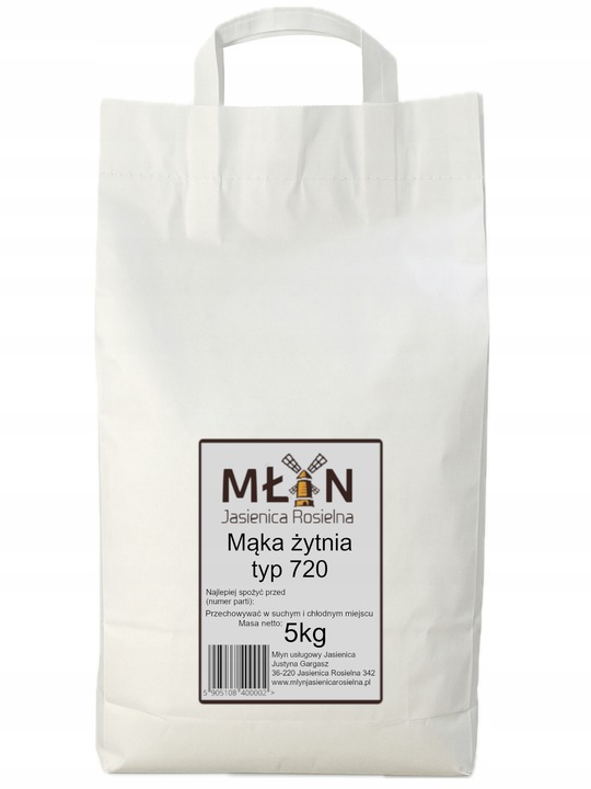 Mąka Żytnia Typ 720 5kg Młyn Jasienica