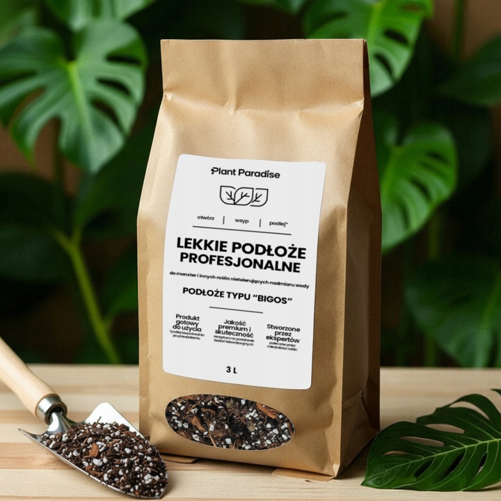 15L Lekkie podłoże PREMIUM ziemia do roślin doniczkowych monster BIGOS