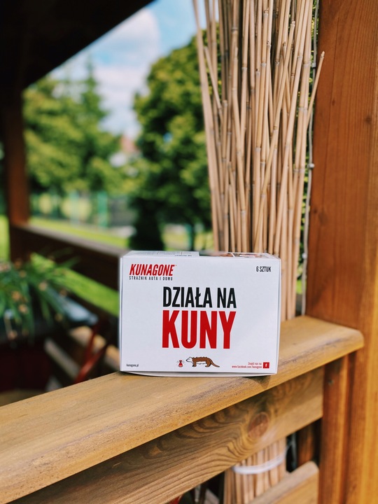 NATURALNY ODSTRASZACZ NA KUNY DO SAMOCHODU KUNAGONE PRZECIWKO KUNOM