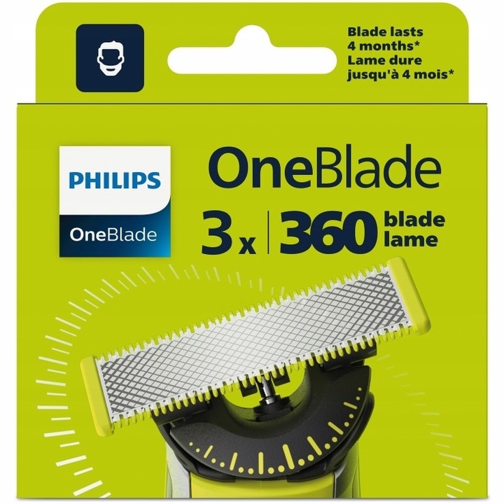 Ostrza wymienne do golarki Philips OneBlade 360 3 szt QP430/50