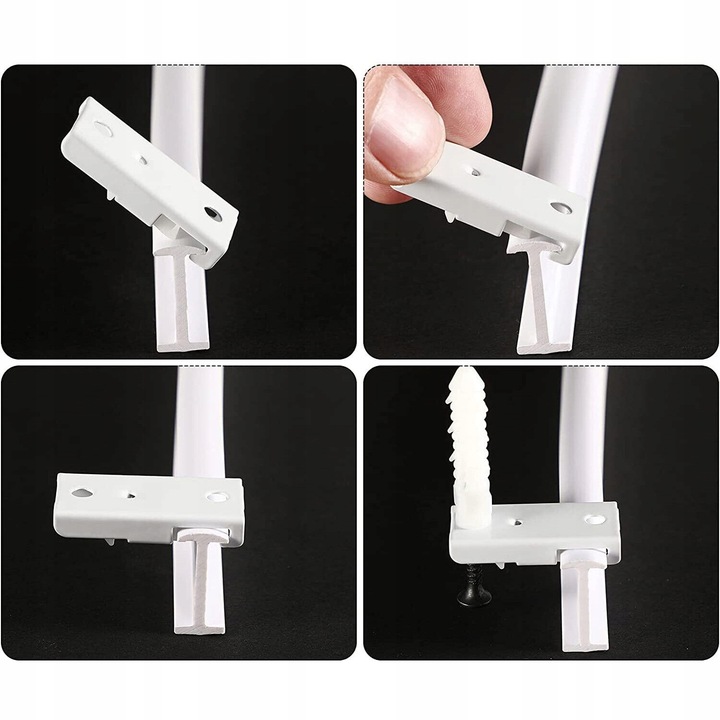 ELASTYCZNA SZYNA DO ZASŁON SUFITOWYCH ZAKRZYWIONY DRĄŻEK DO ZASŁON KARNISZ