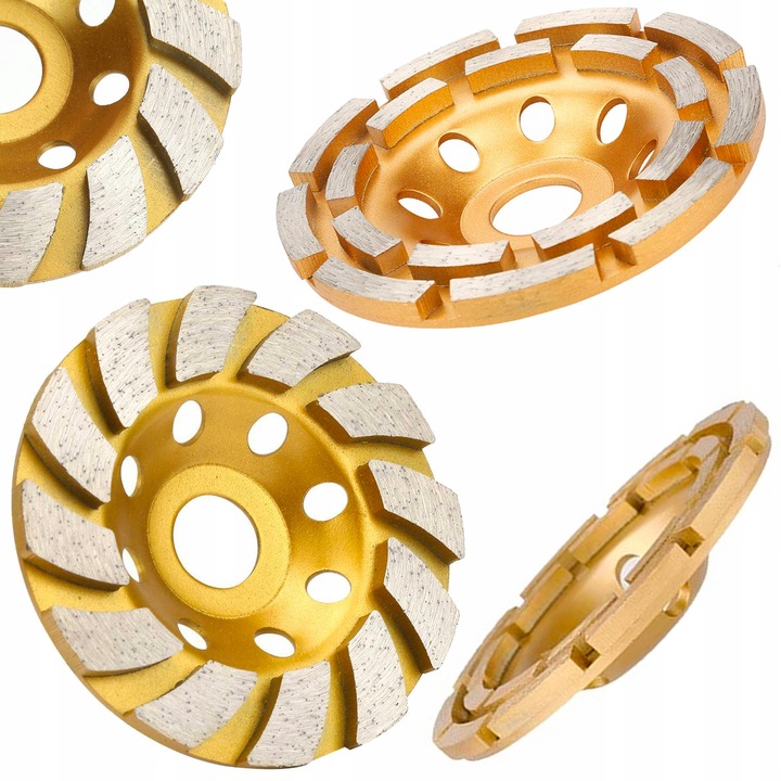 ZESTAW TARCZA DWUSEGMENTOWA TARCZA TURBO DO BETONU 125MM TARCZ GARNKOWYCH