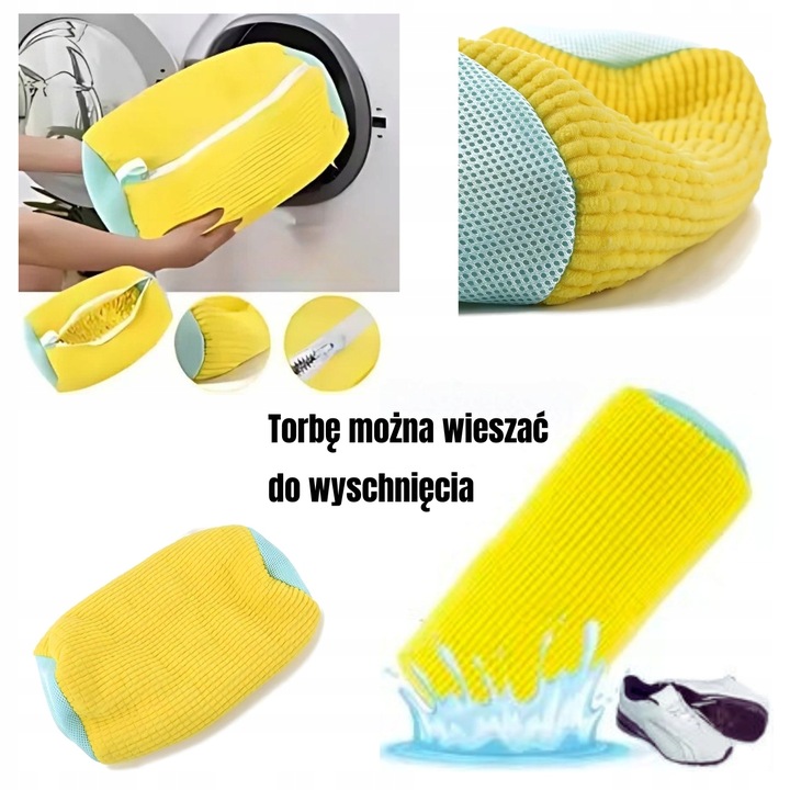 TORBA WOREK DO PRANIA BUTÓW W PRALCE OCHRONA MIKROFIBRA