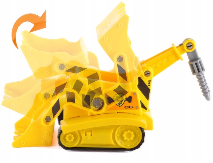 PSI PATROL RUBBLE FIGURKA POJAZD SPYCHACZ BULDOŻER