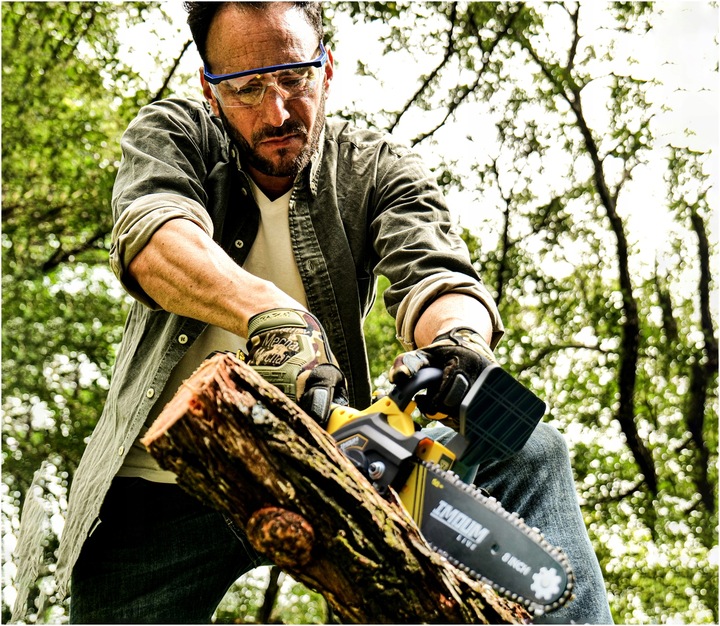 MINI PIŁA ŁAŃCUCHOWA AKUMULATOROWA PILARKA 8" DWA AKUMULATORY ZESTAW