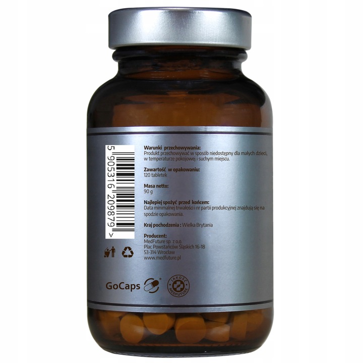 KELP EKSTRAKT 500 mg 120 tabletek - Naturalny Jod Tarczyca Skóra