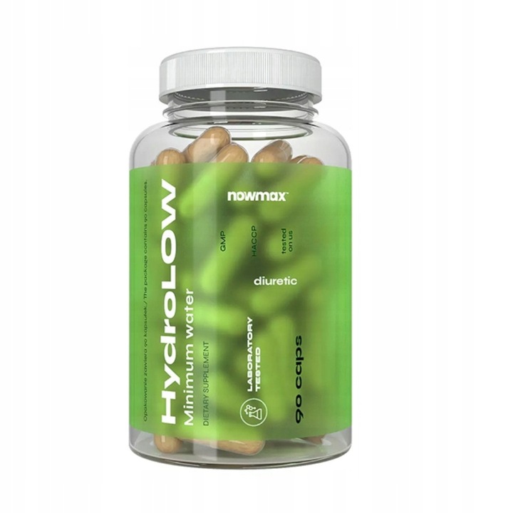 nowmax HydroLOW NADMIAR WODY ZIOŁOWY DETOKS 90kaps