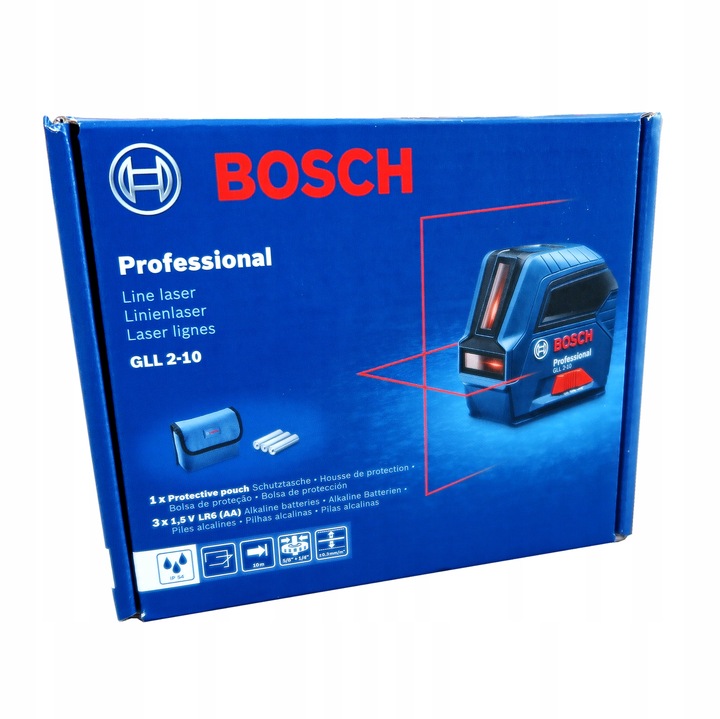 Laser krzyżowy BOSCH GLL 2-10 0601063L00 Czerwony