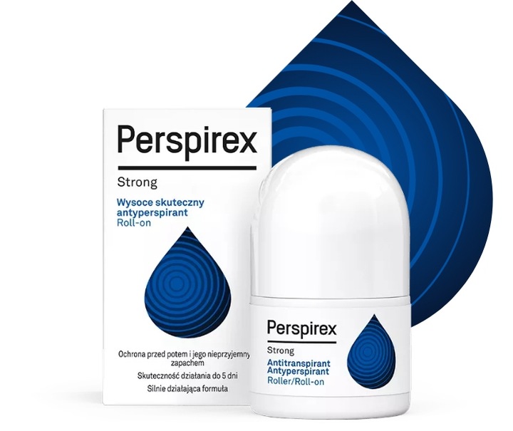 PERSPIREX Strong ANTYPERSPIRANT w kulce roll-on Dezodorant DERMO 20ml