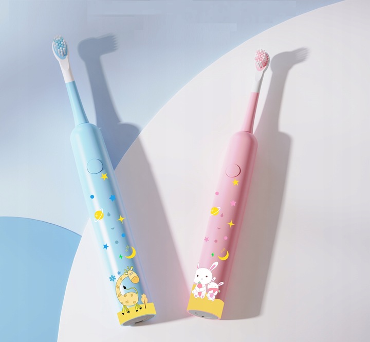 SZCZOTECZKA SONICZNA DLA DZIECI ELEKTRYCZNA DO ZĘBÓW PREMIUM BŁĘKIT HEELLY