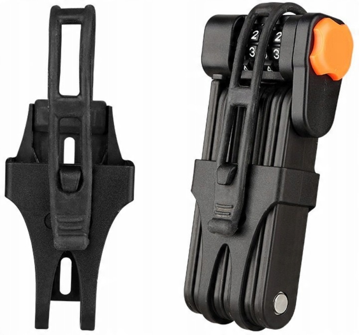 Zapięcie Rowerowe Do Roweru Składane Blokada Szyfr Utwardzana Stal