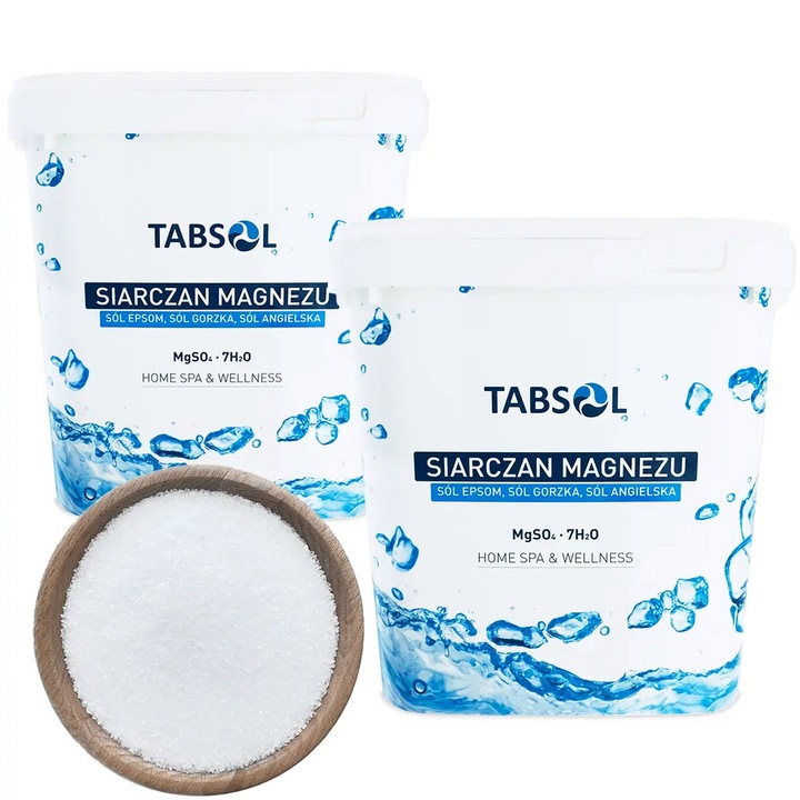 SIARCZAN MAGNEZU SÓL EPSOM ANGIELSKA GORZKA NIEMCY 10KG 2x 5kg