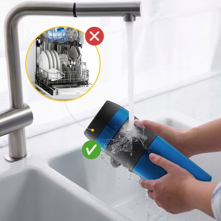 KUBEK TERMICZNY TERMOS NA KAWĘ HERBATĘ GORĄCY NAPÓJ SZCZELNY PODRÓŻNY 450ML