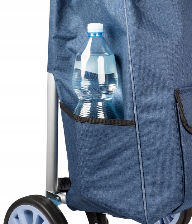 Wózek na zakupy ALU składany zakupowy torba na dużych kółkach 44l