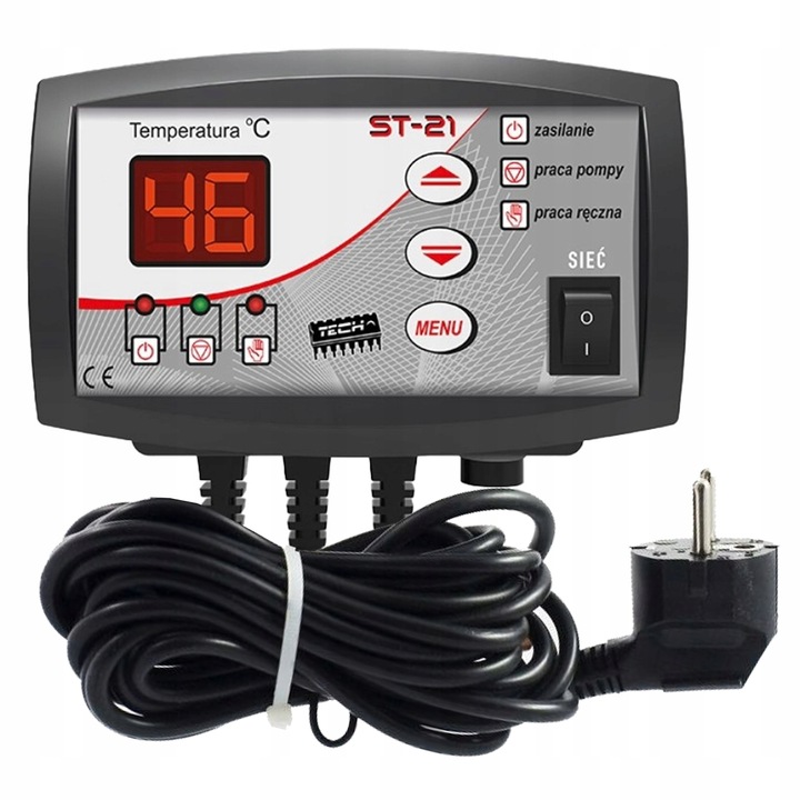 STEROWNIK POMPY OBIEGOWEJ C.O. INSTALACJI CENTRALNEGO OGRZEWANIA TECH ST-21