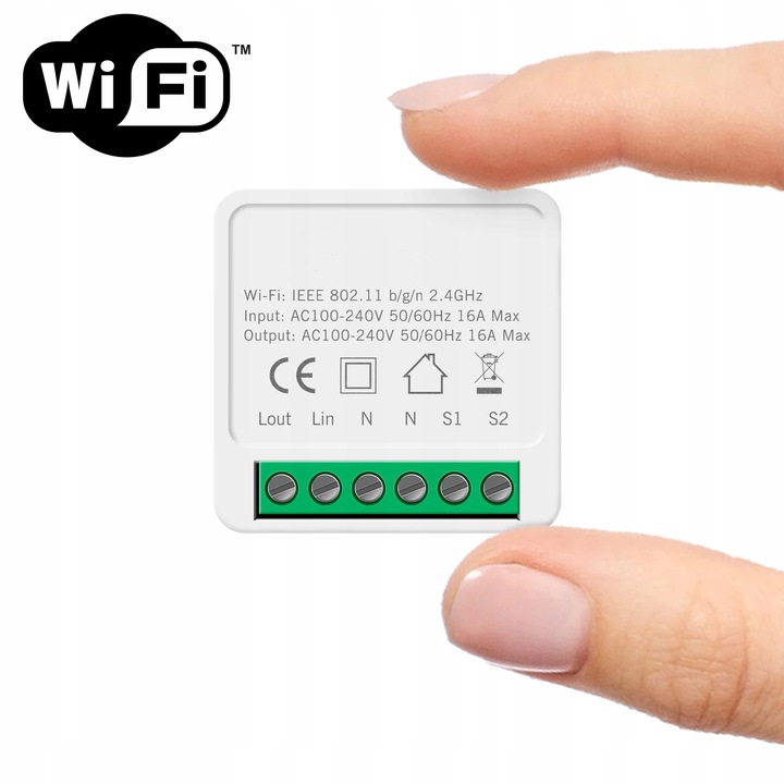 Inteligentny Przekaźnik 10A Gniazdko Włącznik WiFi TUYA Smart Life