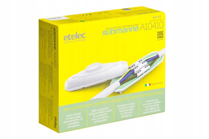 Mufa kablowa żywiczna 5x 1,5-10 mm2 Hermetyczna IPX8 1kV Etelec