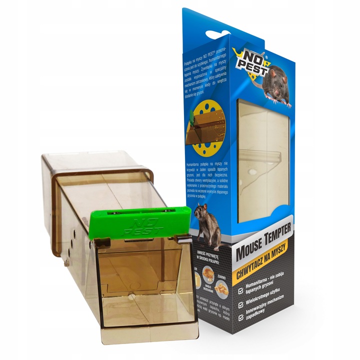HUMANITARNY CHWYTACZ ŻYWOŁAPKA PUŁAPKA NA MYSZY GRYZONIE NO PEST (5