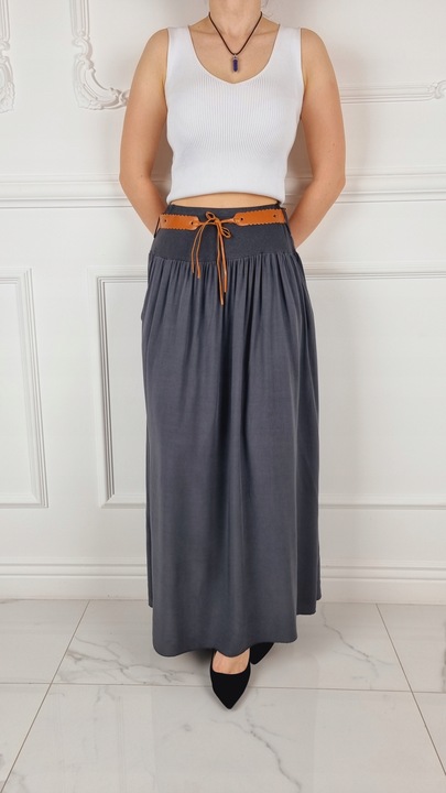 ZWIEWNA DŁUGA SPÓDNICA MAXI DO KOSTEK BOHO DAMSKA