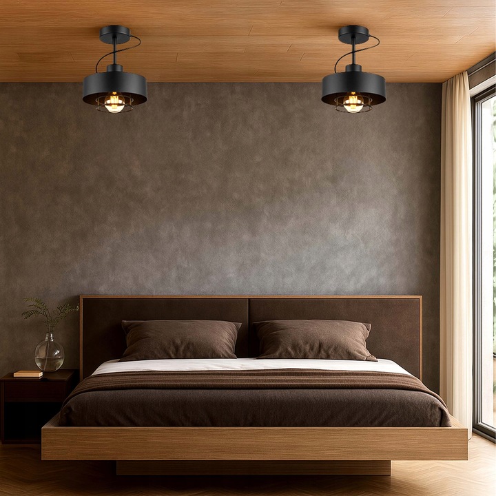 LAMPA SUFITOWA LED Wisząca PLAFON ŻYRANDOL LOFT EDISON LED E27