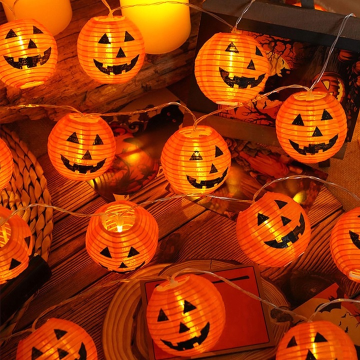 Girlanda LED Halloween Dynia 3m 20 diod na baterie lampki dynie wiszące