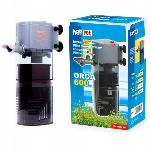 Filtr wewnętrzny gąbkowy Happet ORCA 600 DO AKWARIUM 120-250L