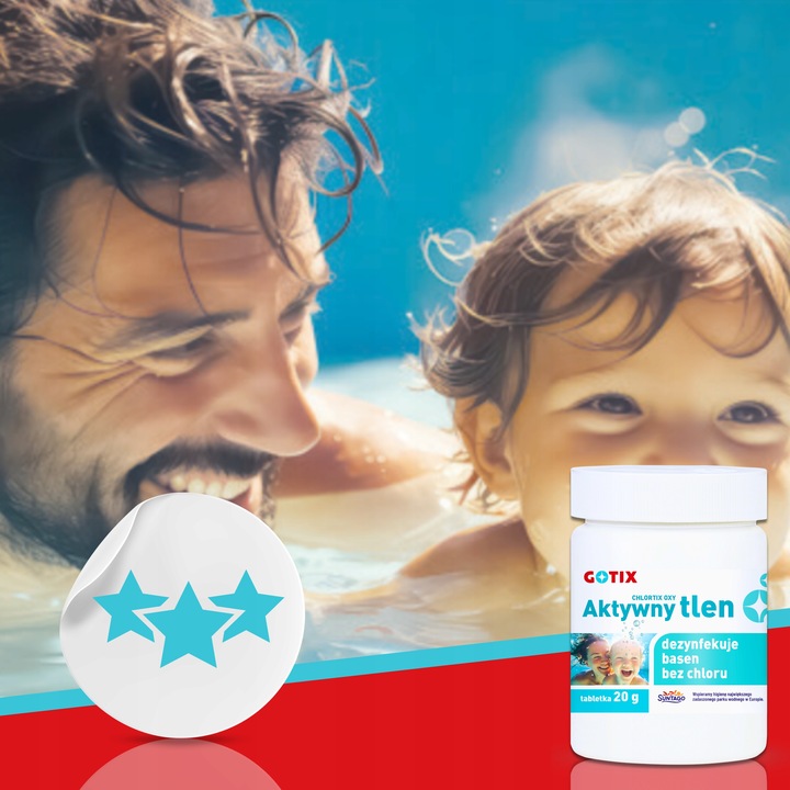 Aktywny Tlen do Basenu Jacuzzi SPA Chemia Basenowa bez Chloru Tabletki