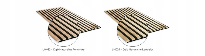 LAMELE NA PŁYCIE 46x275 ŚCIENNE PANELE DEKORACYJNE DĄB NATURALNY