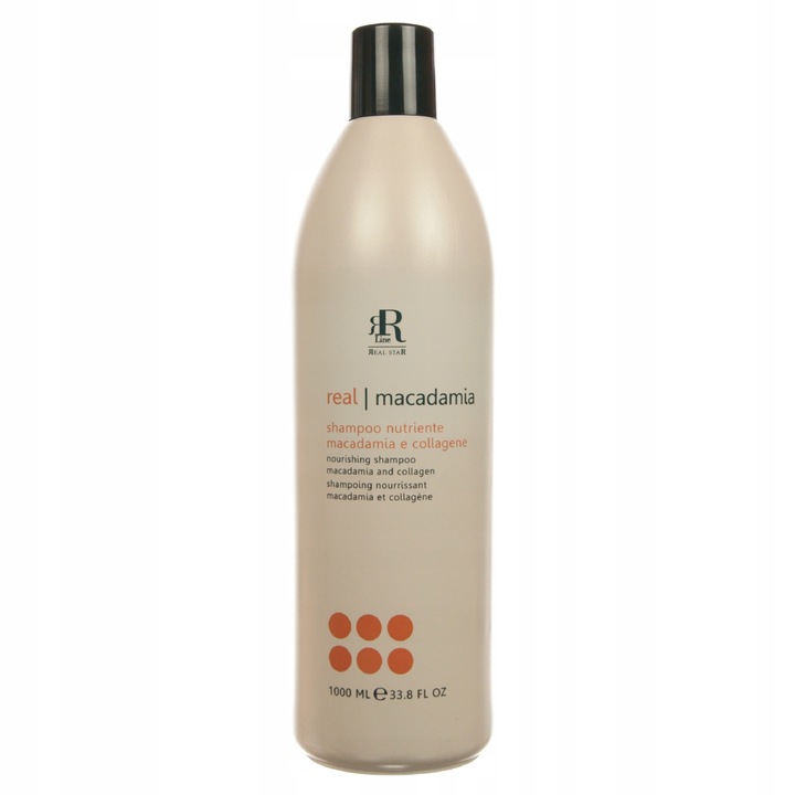 SZAMPON Do Włosów REAL STAR MACADAMIA Nawilżający RR Line Shampoo 1000 ml