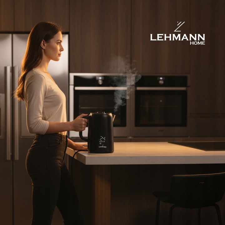 CZAJNIK ELEKTRYCZNY BEZPRZEWODOWY REGULACJA DOTYKOWY WYŚWIETLACZ LED