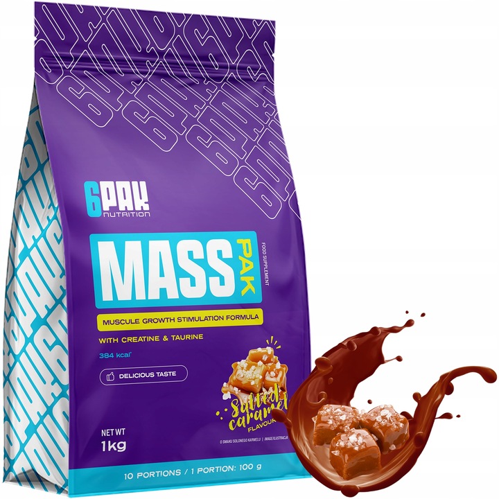 MASS PAK 1KG GAINER COMPLEX BIAŁKO KREATYNA MASA