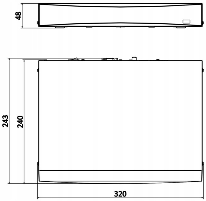 8 kanałowy rejestrator NVR HikVision IP do 12MPX DS-7608NXI-K1