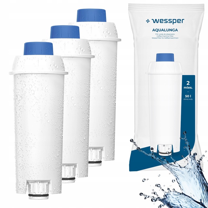 3x filtr wody Wessper AquaLunga do ekspresu Delonghi Magnifica